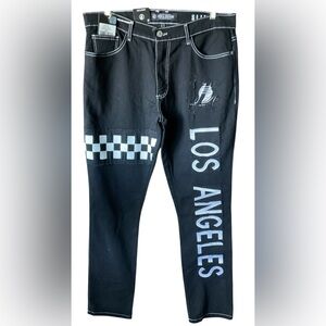 FISLL Men's Los Angeles Lakers Denim Jeans 36X32 NWT